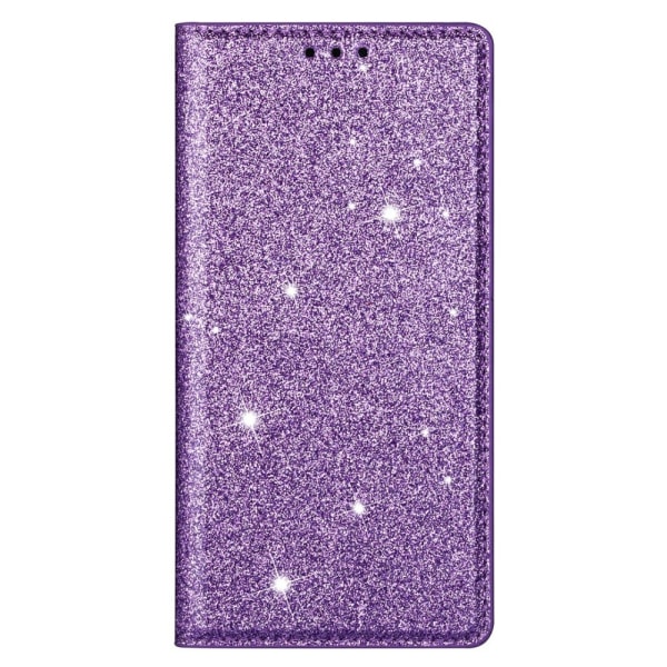 Glitter Wallet Case iPhone 13 Purple