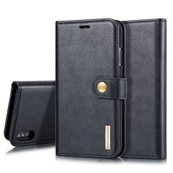 DG.MING 2-in-1 Magnet Wallet iPhone X/XS Black