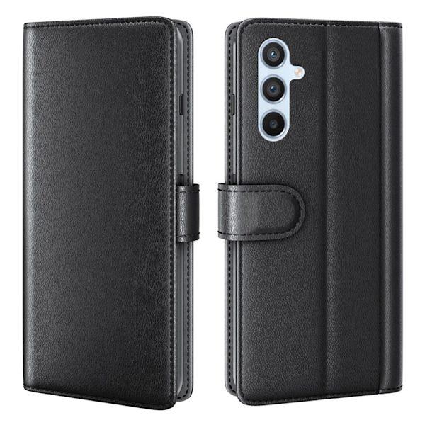 Äkta Läderfodral Samsung Galaxy A54 Svart
