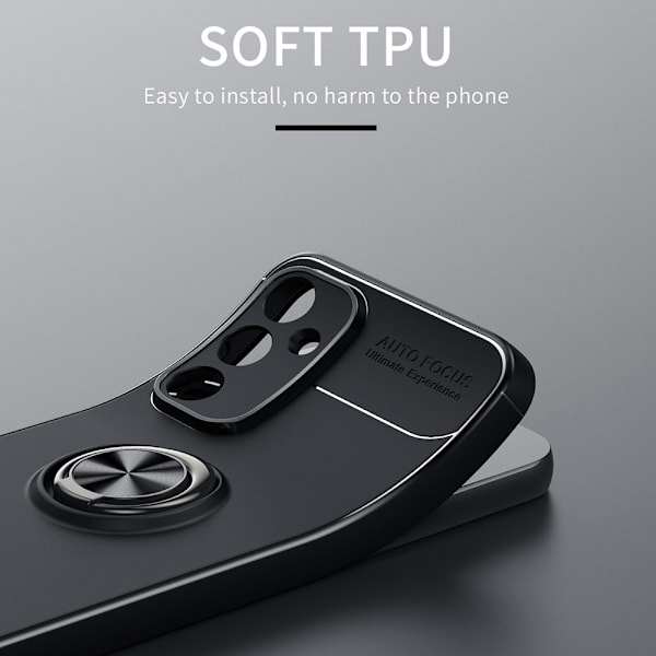 Etui med ringholder til Samsung Galaxy S23 FE Sort