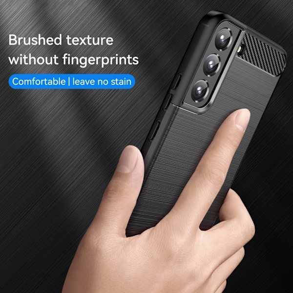 Carbon Shockproof TPU Cover Samsung Galaxy S23 Plus Sort