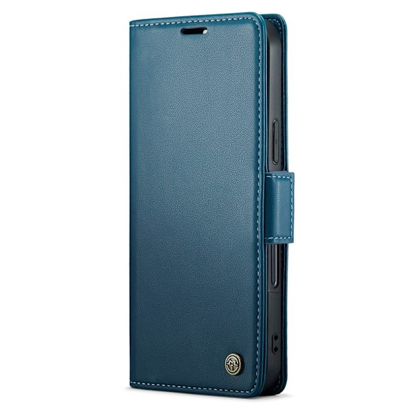 CaseMe Slim Plånboksfodral RFID-skydd iPhone 16 Blå
