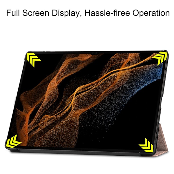 Samsung Galaxy Tab S10 Ultra Fodral Tri-fold Rosa