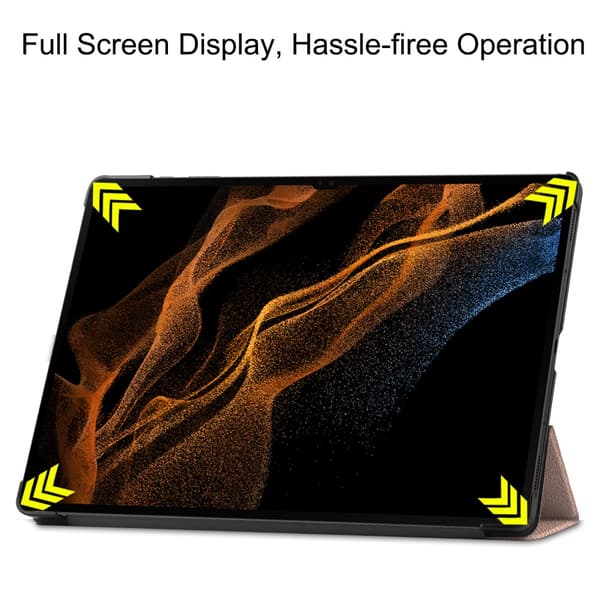 Samsung Galaxy Tab S10 Ultra Kotelo Tri-fold Vaaleanpunainen