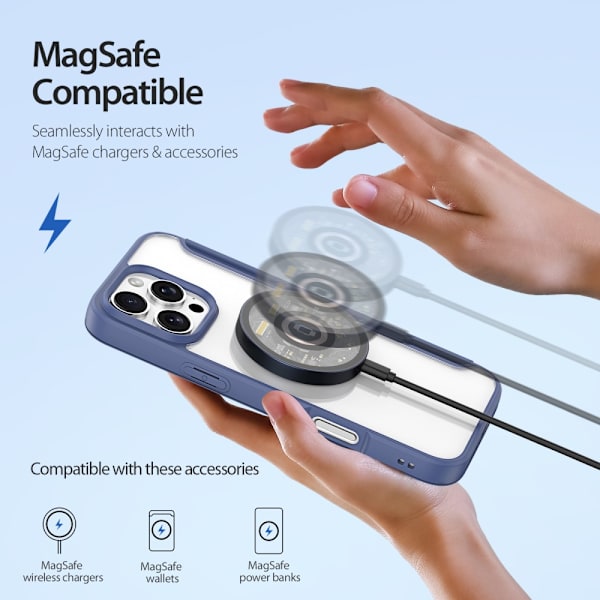 Dux Ducis Skin X Pro -kotelo MagSafe iPhone 16 Pro - sininen