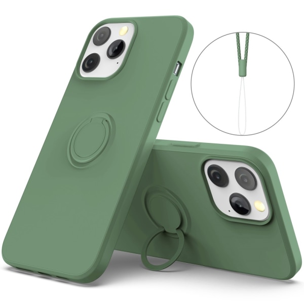 iPhone 13 Pro Max Skal Med Ringhållare Grön