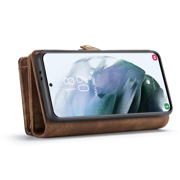 CaseMe Wallet Case Multi-Slot Samsung Galaxy S21 Ultra Brown