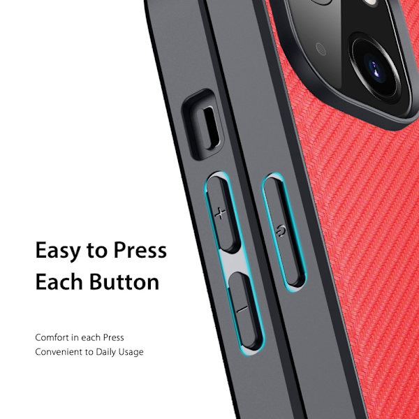 Dux Ducis Fino -sarjan kuori iPhone 14 - Punainen