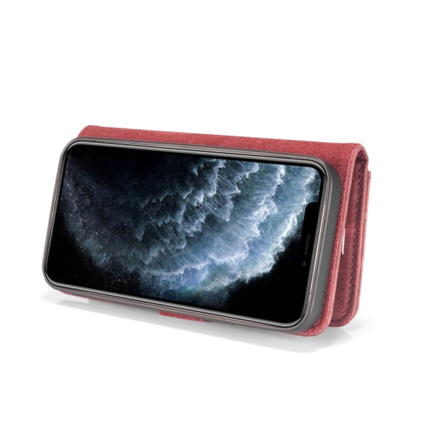 DG.MING 2-in-1 Magnet Wallet iPhone 13 Mini Red