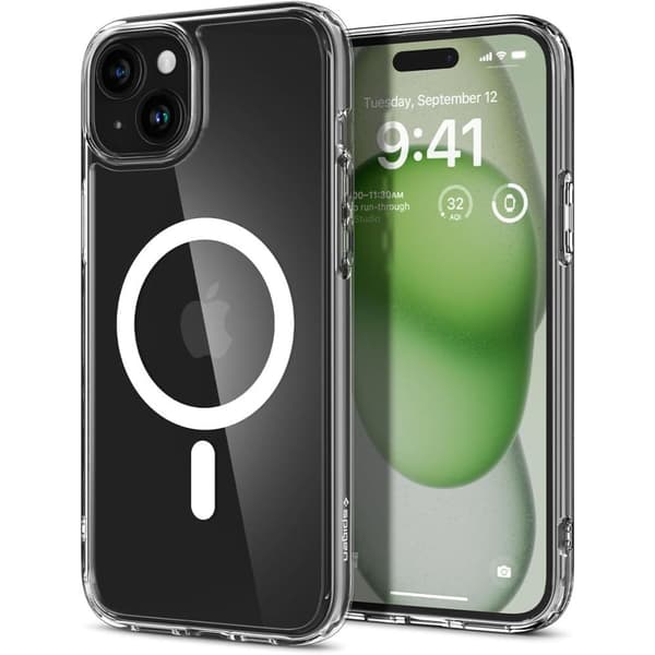 Spigen Ultra Hybrid MagSafe Skal iPhone 15 Plus Vit