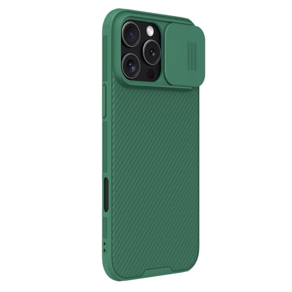 Nillkin CamShield -kuori iPhone 16 Pro Max - Vihreä