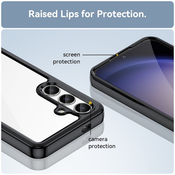 Samsung Galaxy S24:n hybridi Edge -kotelo, musta