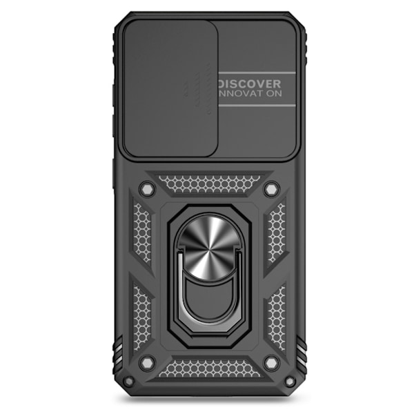 Hybridskal Samsung Galaxy S25 Plus Ring + Kameraskydd Svart