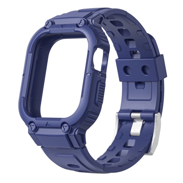 Apple Watch 38/40/41 mm iskunkestävä kotelo + rannerengas sininen