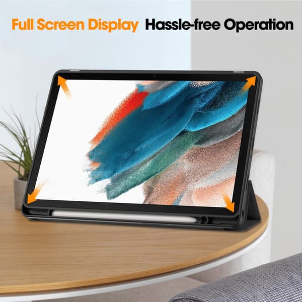 Samsung Galaxy Tab A9 Plus Etui Tri-Fold Med Pen-holder Sort