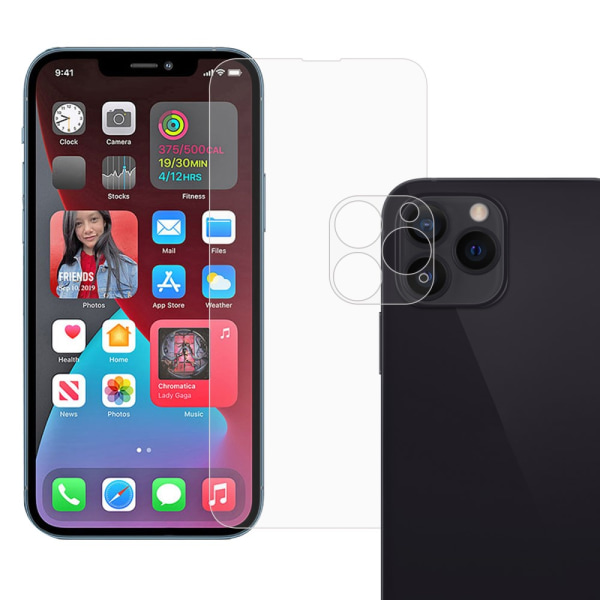 iPhone 13 Pro Skärmskydd & Linsskydd Härdat Glas