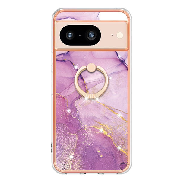 Skal Med Ringhållare Google Pixel 8 Lila Marmor