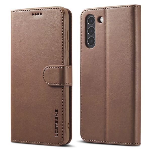 LC.IMEEKE Lompakkokotelo Samsung Galaxy S21 FE Ruskea