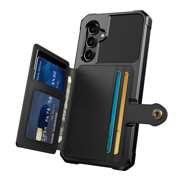 Samsung Galaxy A54:n moniosainen musta kotelo
