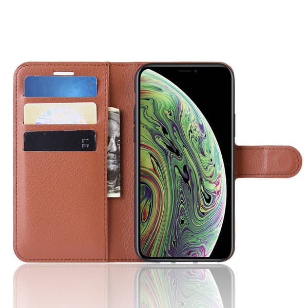 Mobilcover Læder iPhone 11 Pro Brun