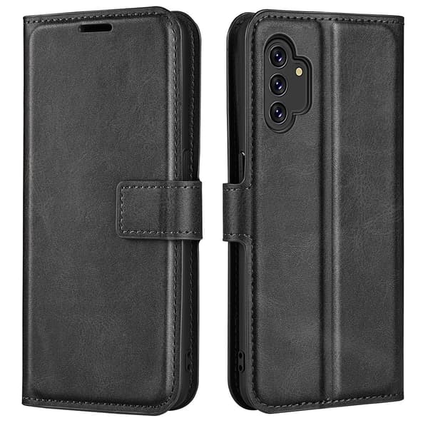 Plånboksfodral Läder Samsung Galaxy A13 Svart