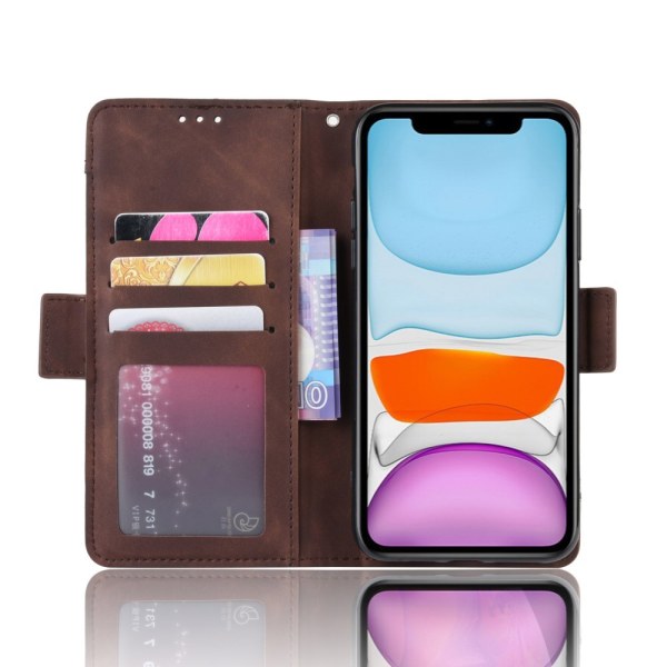 Multi Slot Wallet Case iPhone 12 Pro Max Brun