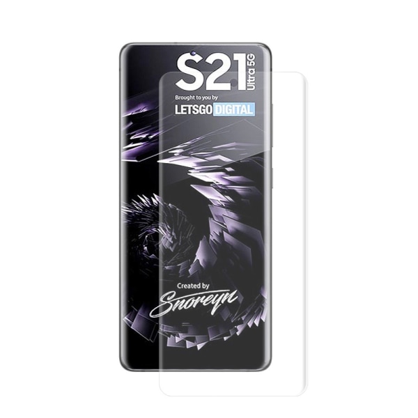 HAT PRINCE Täysi peittävä kaareva näytönsuoja Galaxy S21 Ultra
