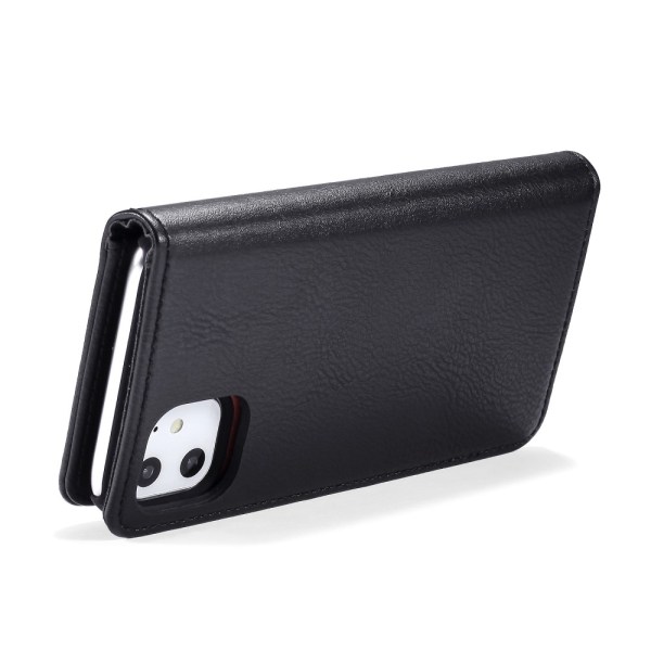 DG.MING 2-in-1 Magneettilompakko iPhone 11 Musta