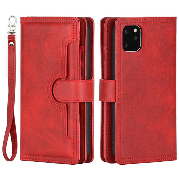 Lompakkokotelo Multi-Slot iPhone 14 Pro Punainen