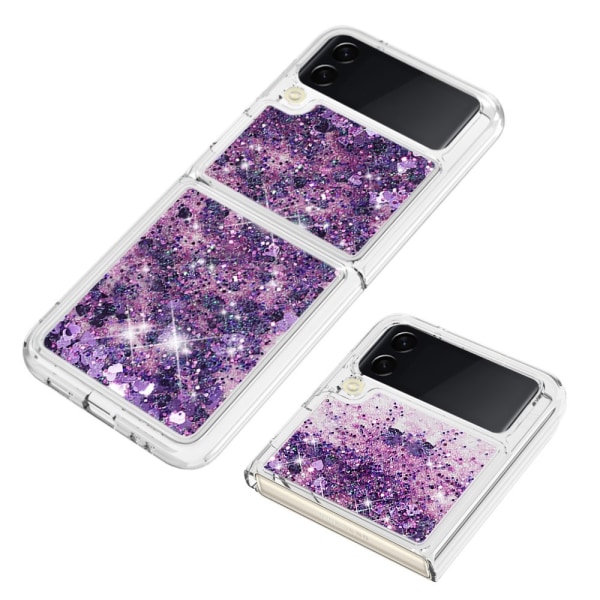 Glitter Bling TPU Case Samsung Galaxy Z Flip 4 Lila