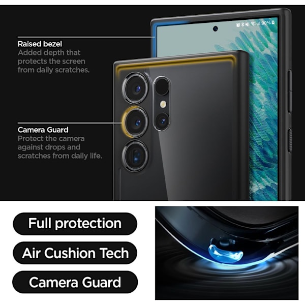 Spigen Samsung Galaxy S24 Ultra Cover Ultra Hybrid Matte Black
