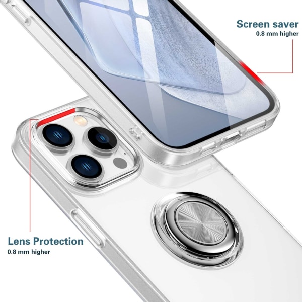 Skal Med Ringhållare iPhone 14 Pro Max Transparent
