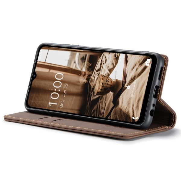 CaseMe Slim Plånboksfodral Samsung Galaxy A34 Brun