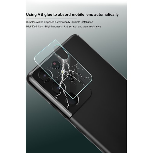 IMAK 2 Pack Härdat Glas Linsskydd Galaxy S21 Ultra