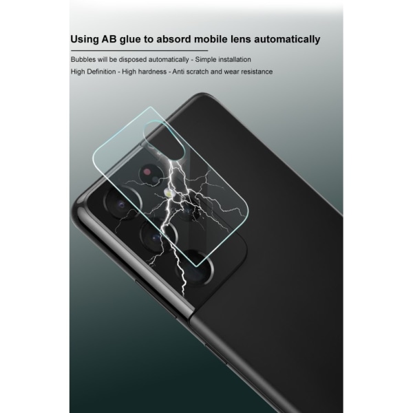 IMAK 2-pakke hærdet glas linsebeskytter Galaxy S21 Ultra