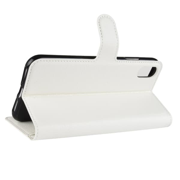 Mobilcover Læder iPhone XR Hvid