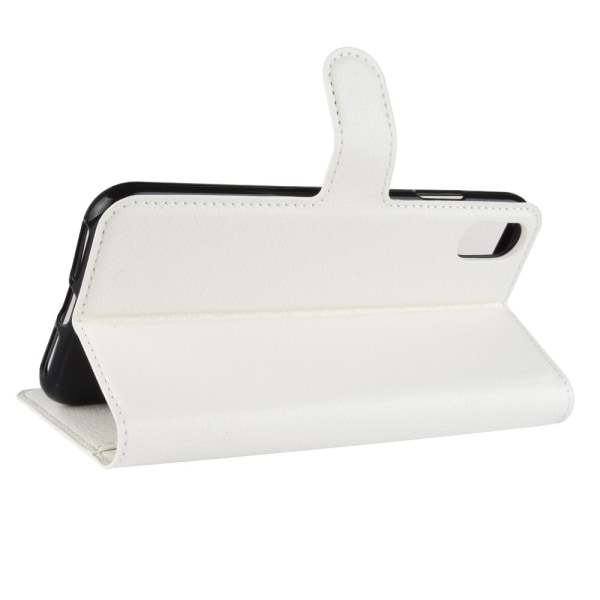 Mobilfodral Läder iPhone XR Vit