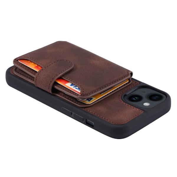 Multi-Slot Skal RFID-skydd iPhone 13 Brun