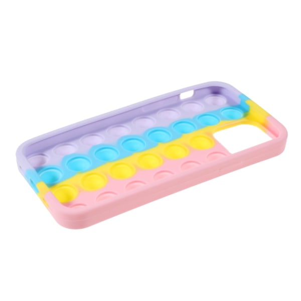 iPhone 12/12 Pro Skal Silikon Pop It Fidget Rosa