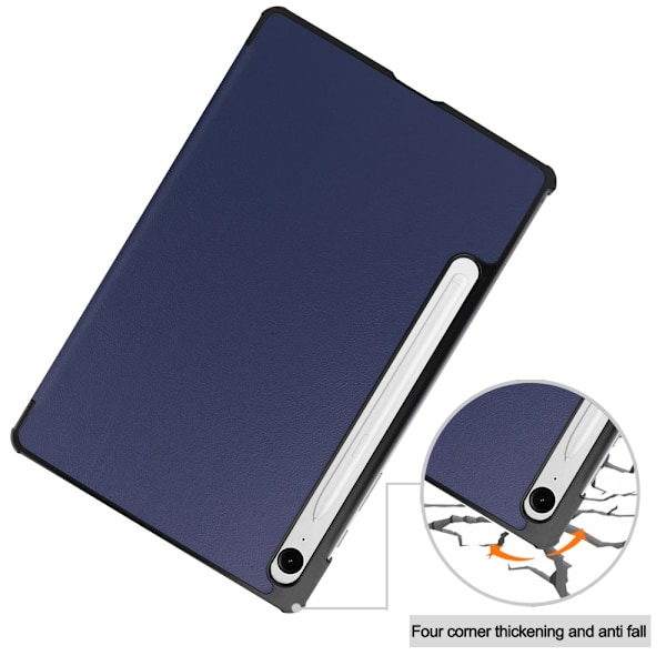 Samsung Galaxy Tab S10 FE Fodral Tri-fold Mörkblå
