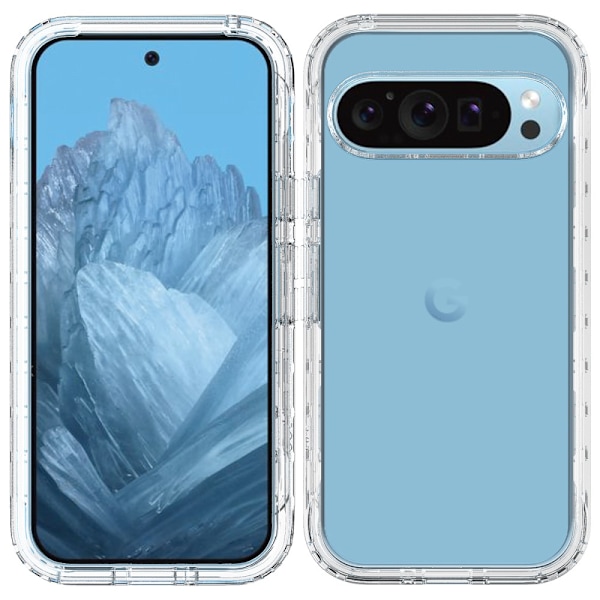 Allround-kotelo Google Pixel 9 Pro:lle, läpinäkyvä