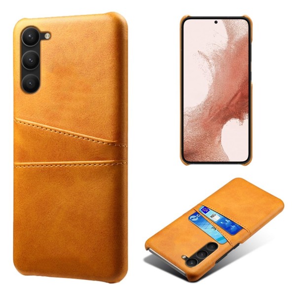 Læderskal Kortlomme Samsung Galaxy S23 Cognac