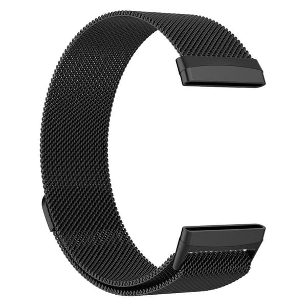 Milanese Loop Armband Fitbit Versa 4/Sense 2 Svart (L)