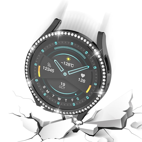 Rhinestone Skal Samsung Galaxy Watch 6 44mm Sort