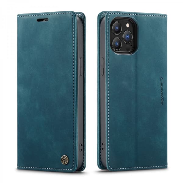 CaseMe Slim Lompakkokotelo iPhone 13 Pro Sininen