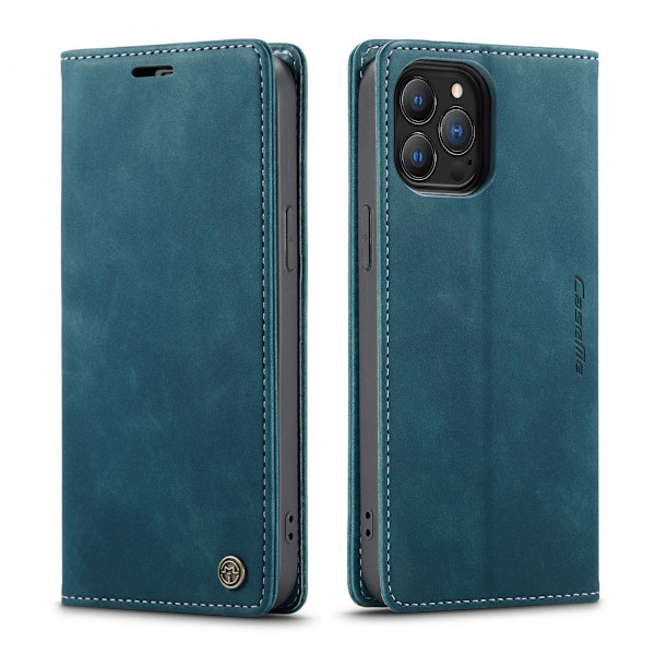 CaseMe Slim Pungetui iPhone 13 Pro Blå