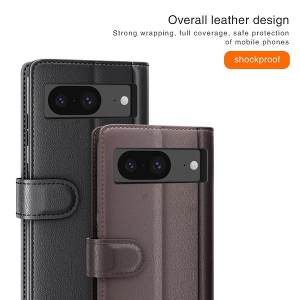 Aito nahkakotelo Google Pixel 8 musta