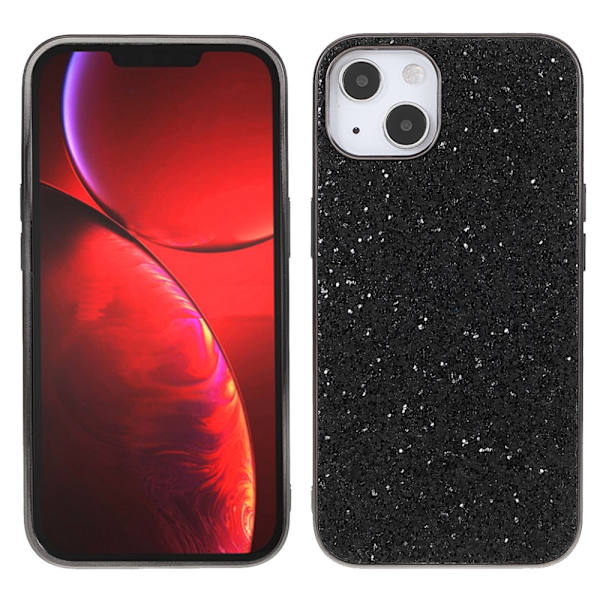 iPhone 13 Mini -kuori Glitter Musta