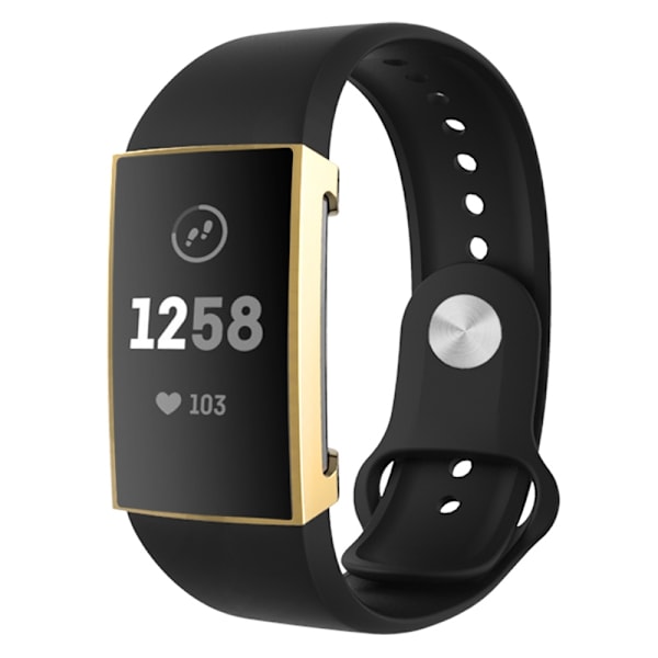 Heltäckande TPU Skal Fitbit Charge 3/4 Guld