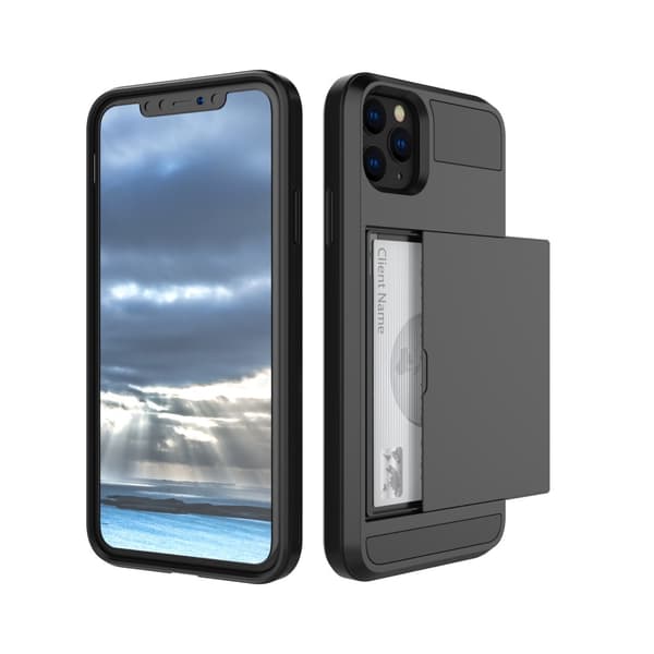 Skal Korttikotelolla iPhone 11 Pro Max Musta